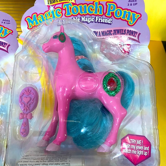 MAGIC TOUCH PONY VTG 90s MAGIC JEWELS PONIES, LIGHT UP & BLINK COLLECTION OF 4 - Picture 6 of 15